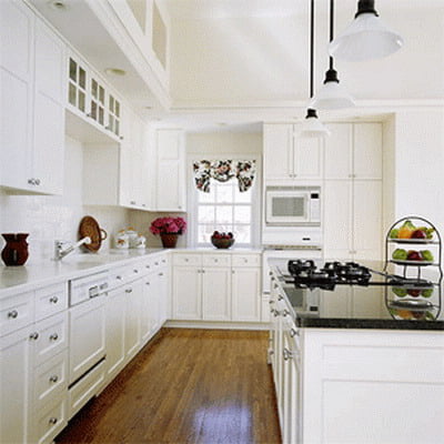 Una delicada cocina blanca - DecoActual.com - DecoActual.com Una delicada cocina blanca - DecoActual.com - DecoActual.com