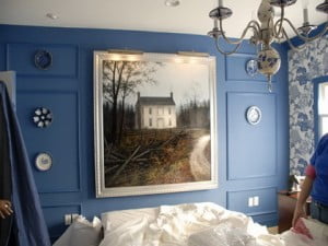 Un dormitorio pintado de azul - DecoActual.com - DecoActual.com