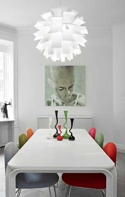 Accesorios decorativos para disfrutar de tus comidas decoactual.com Lamparas para living comedor modernas