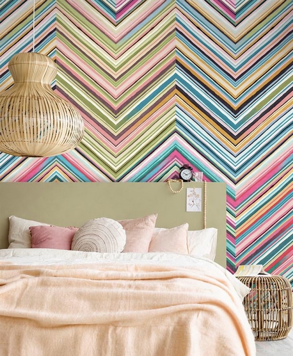 Papeles pintados coloridos para dormitorios
