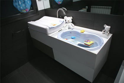 Un lavabo multifuncional y transformable