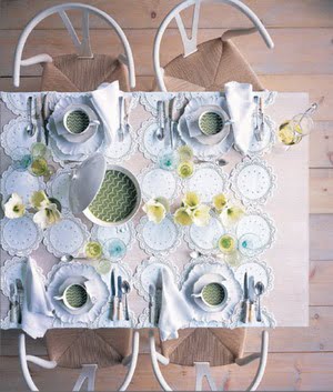 Mesa navideña con estilo diferente