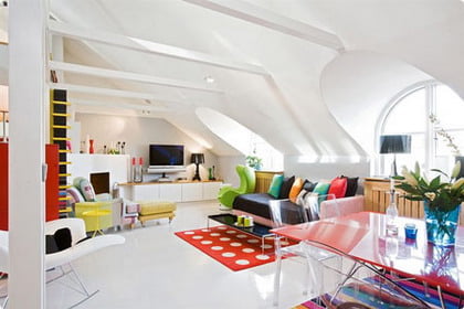 Un duplex donde el color no pasa desapercibido
