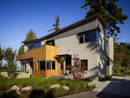 Una casa con vista al exterior