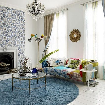 Salón al estilo vintage