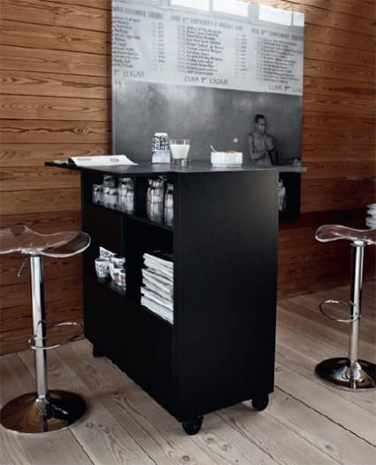 Un mueble bar muy práctico
