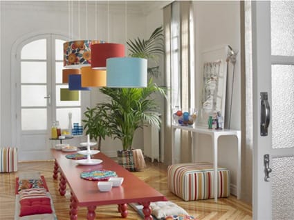 Decorar con telas el salón