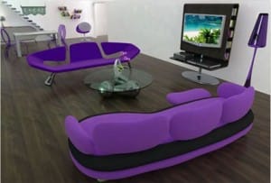 Sofás modernos de colores - DecoActual.com