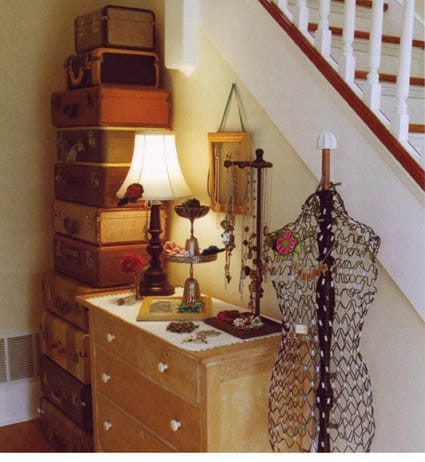 Decoración con maletas para tu dormitorio
