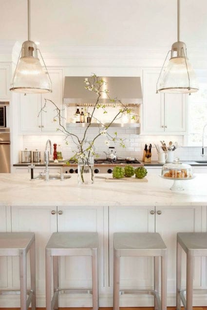 Cocinas blancas llenas de estilo