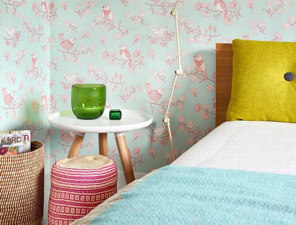Ideas para dormitorios con papel pintado