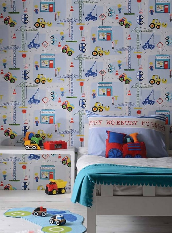 Dormitorios infantiles con papel pintado