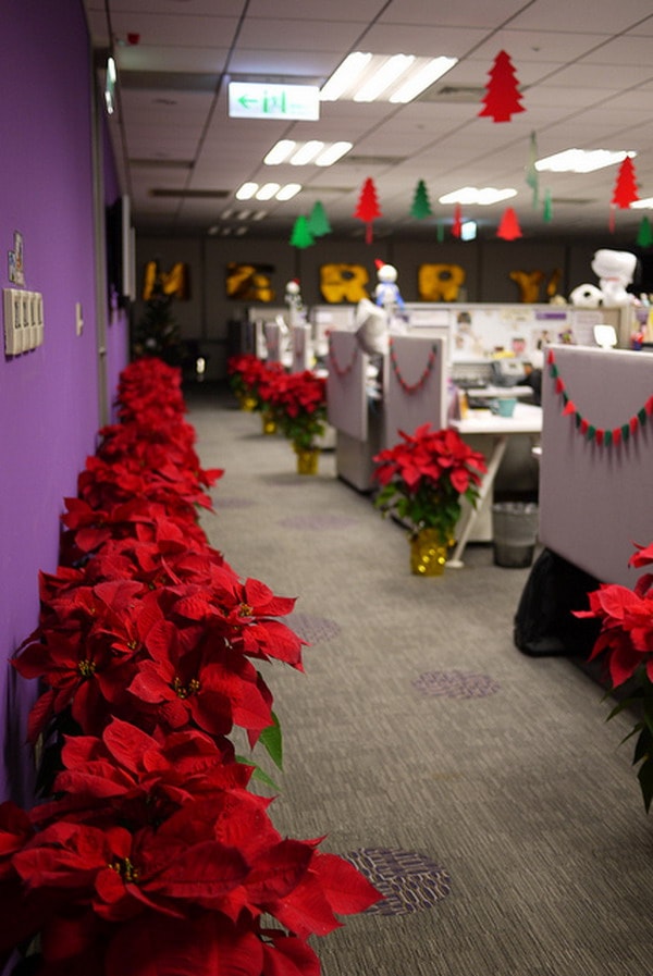 Decoración Navideña para la Oficina