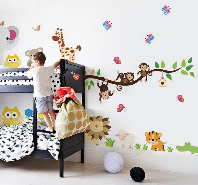 Vinilos decorativos para dormitorios infantiles