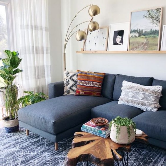 Amplia gama Barrio bajo Parcialmente Ideas para decorar la sala con sofá gris