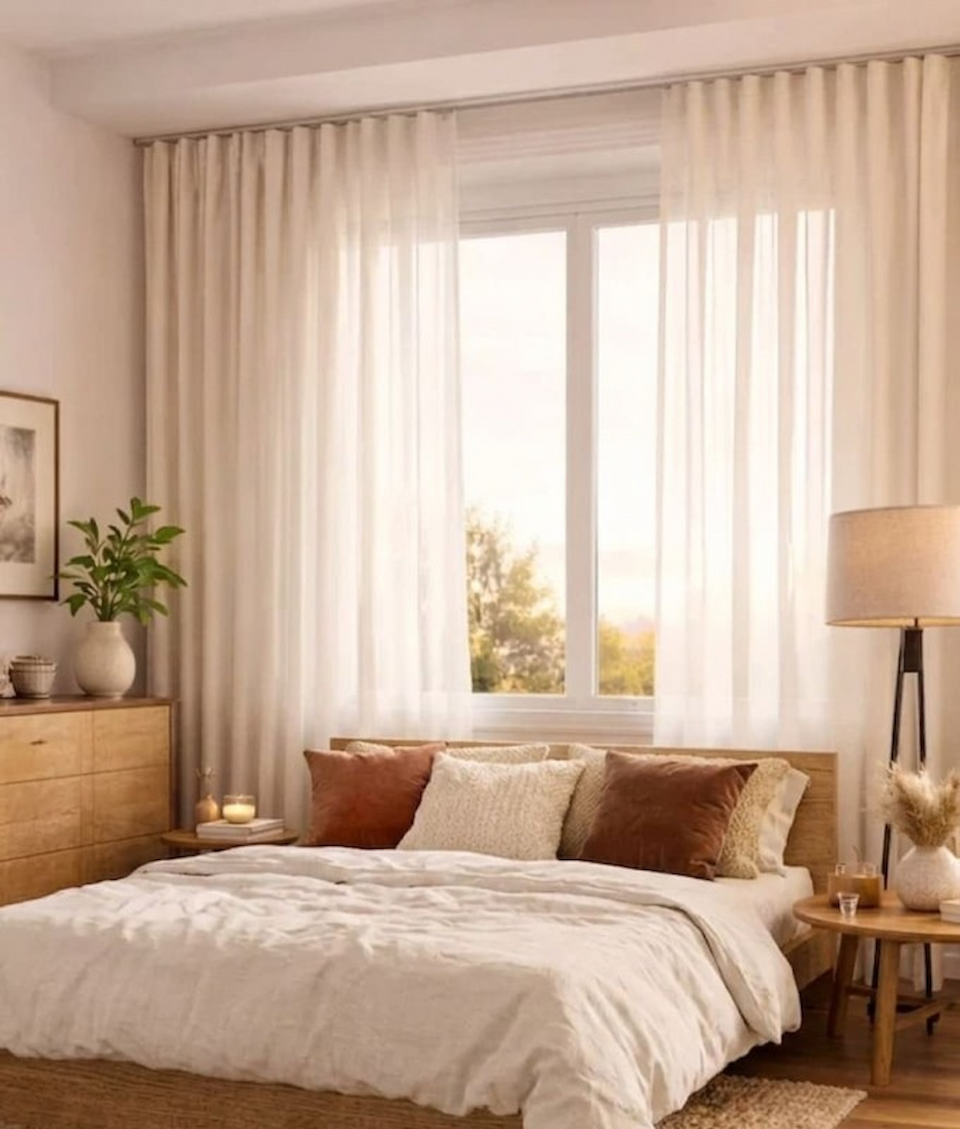 Cortinas a medida para dormitorios